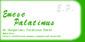 emese palatinus business card